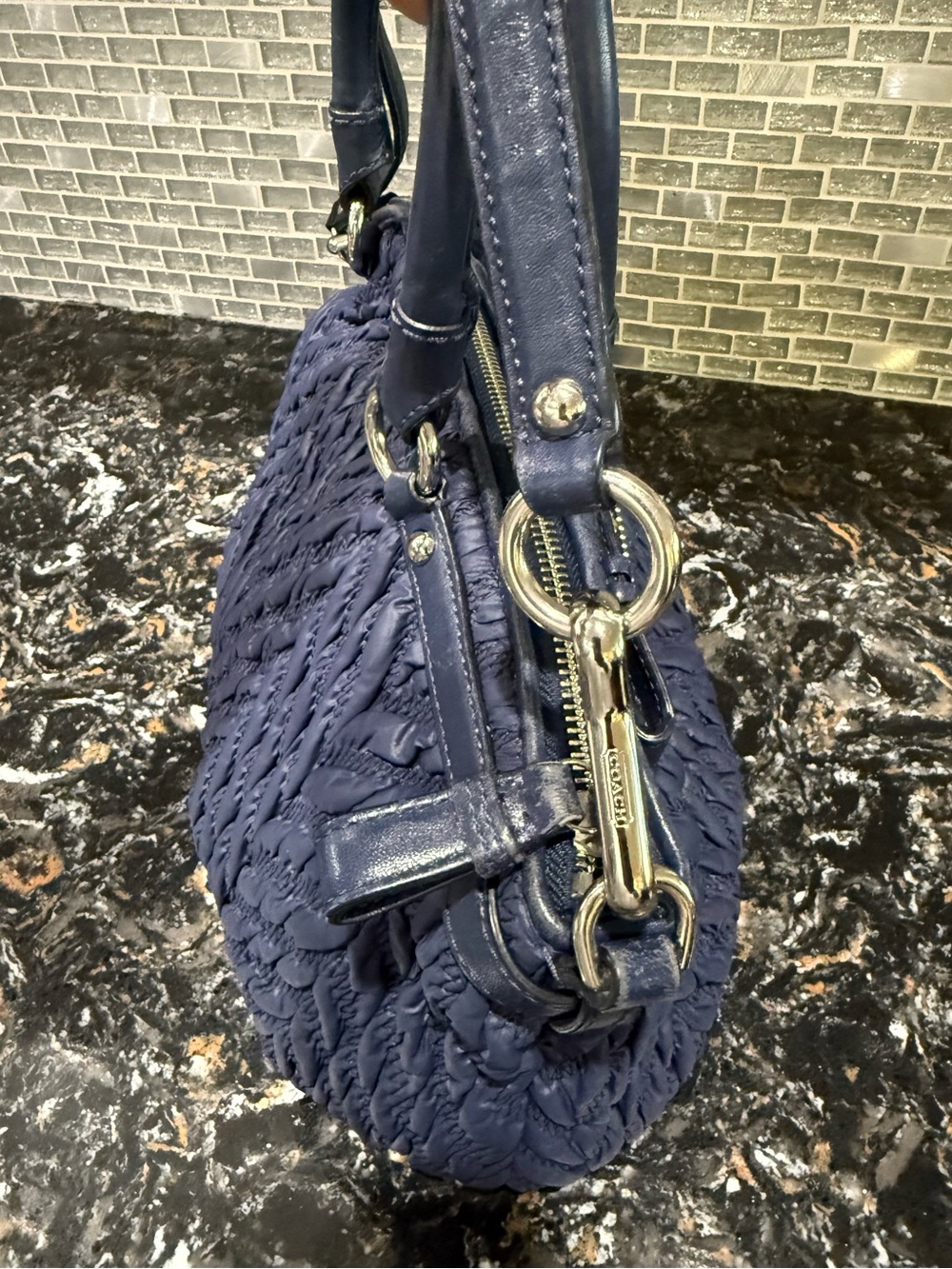 Coach 2011 Madison 70th Anniversary Satchel Quilted Nylon Bag - Picture 3 of 10